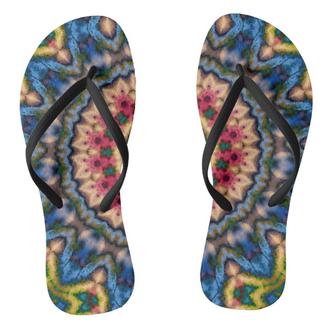 Tongs Abstract modern mosaic kaleidoscopic (Semelle)