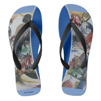 Tongs Abstract Shadow Flip Flops