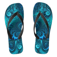 Abstrait bleu coloré et Motif spiral Turquoise