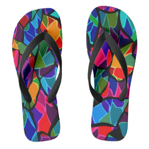 Tongs Abstrait multicolore