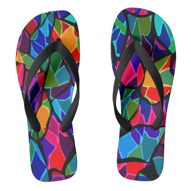 Tongs Abstrait multicolore (Semelle)