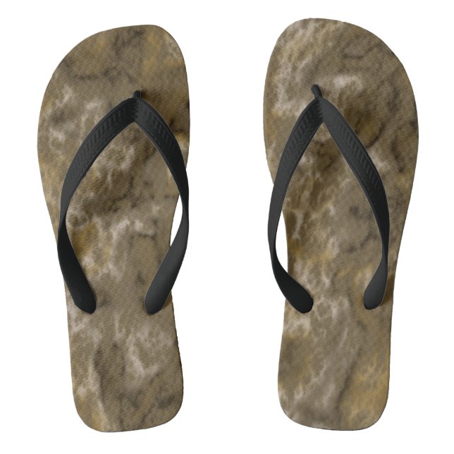Tongs Abstrait Olive (Semelle)