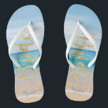 Tongs Adorable Beach Gold Parties scintillant mariée -Pe<br><div class="desc">Jolie plage avec la mariée à la gloire d'or et votre nom. Sélectionnez le bouton costume pour changer le style,  la couleur et la taille des polices.N'importe quelle fille aimerait avoir ce design élégant et élégant.</div>