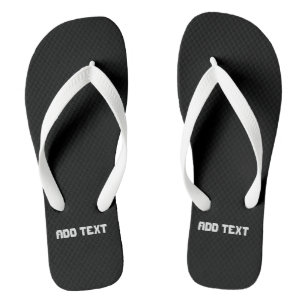 Tongs Ajouter du texte imprimé femmes hommes chaussures-