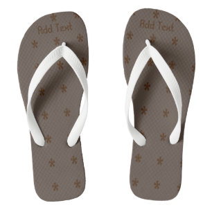 Tongs Ajouter un texte imprimé hommes slippe élégant et 