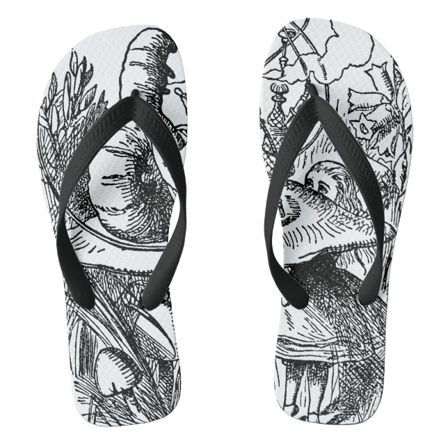 Tongs Alice vintage au pays des merveilles Chatouchine (Semelle)