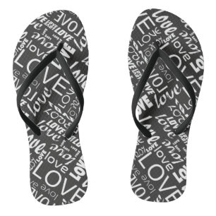 Tongs Alive Black and White Gallery Love Words Art