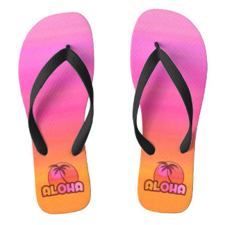 Tongs Aloha Palm rose