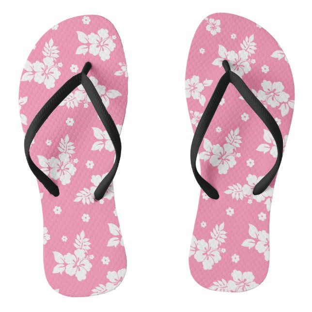 Tongs Aloha Pink Classic Hawaï Motif sans couture (Semelle)