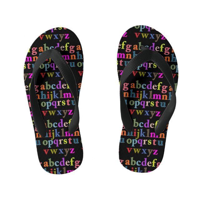 Tongs Alphabet pour enfants (Semelle)