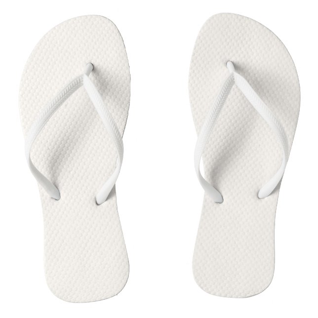 Tongs Alyssum blanc couleur solide, couleurs neutres cla (Semelle)