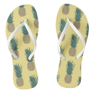 Tongs Ananas entier tropical peint peint FlipFlops