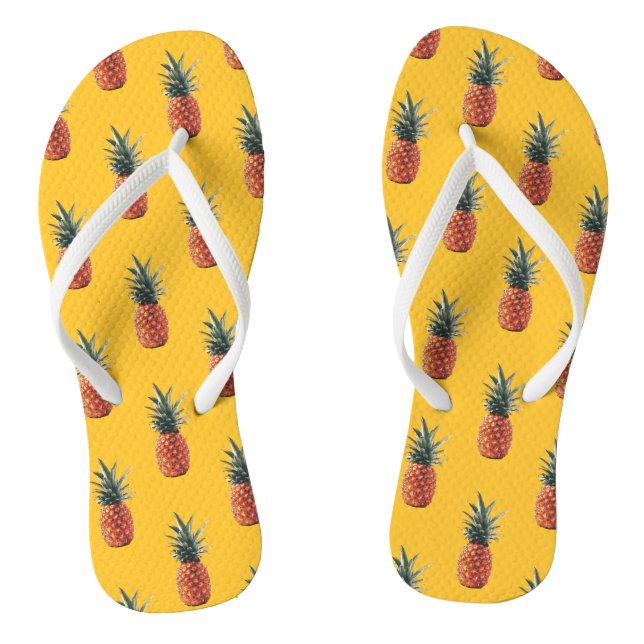 Tongs Ananas jaune (Semelle)