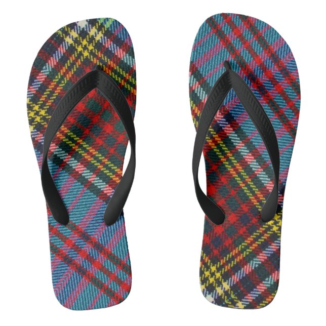Tongs Anderson Clan Tartan Flops pour adultes, larges br (Semelle)