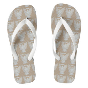 Tongs Angle du ruban de sensibilisation blanche Flip Flo