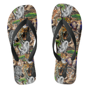 Tongs Animaux sauvages de la Savane africaine
