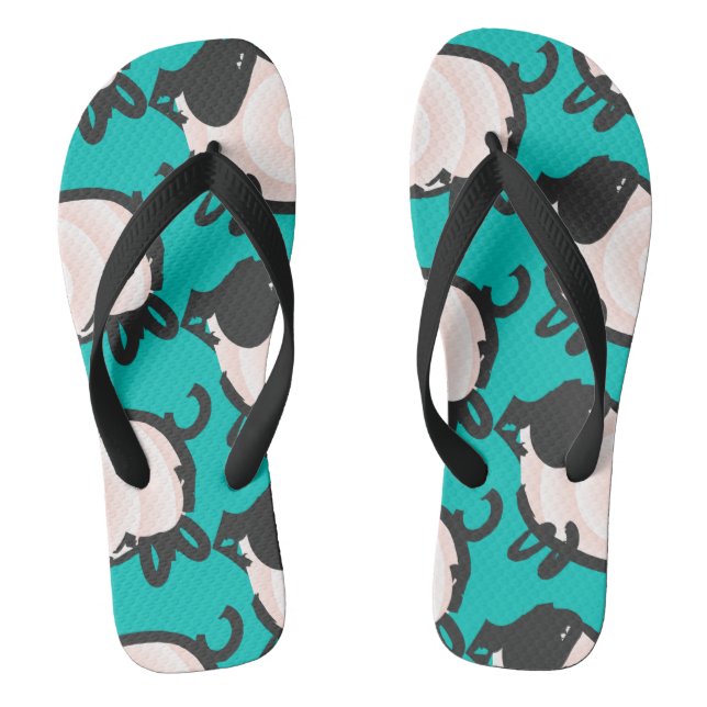 Tongs Anniversaire de la 2ème année du Cochon Humoristiq (Semelle)