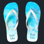 Tongs Aqua Blue Gradient Simple Monogramme Nom Flip Flop<br><div class="desc">Cette élégante paire de tongs bleu aqua dégradé est un cadeau mémorable pour les membres de la fête de mariage : mariée, demoiselle d'honneur, mère de la mariée, femme d'honneur... Ils ajouteront une dose élégante de glamour à votre jour de mariage, de fête de bachelorette ou autre célébration. customisez-le avec...</div>