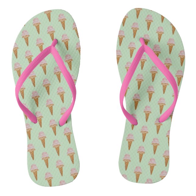 Tongs Aquarelle Ice Cream Flip Flops (vert menthe) (Semelle)
