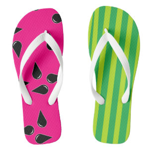 Tongs Aquarelle Imprimer Feuilles de feuillets adultes, 