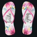 Tongs Aquarelle rose Bois Floral Regardez Lune de miel r<br><div class="desc">Aquarelle rose Le Bois Floral A L'Air Rustique Lune De Miel Flop.</div>