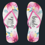 Tongs Aquarelle rose Bois Floral Regardez Lune de miel r<br><div class="desc">Aquarelle rose Le Bois Floral A L'Air Rustique Lune De Miel Flop.</div>
