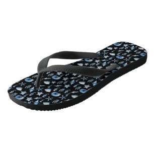 Tongs Aquarelle sous le Motif de mer