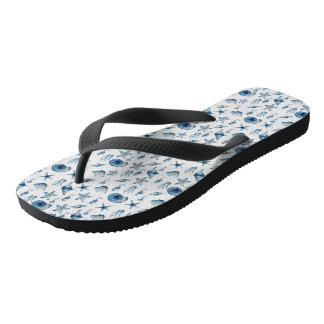 Tongs Aquarelle sous le Motif marin