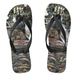 Tongs Aquatique, et pourtant embrassée par le vent du dé