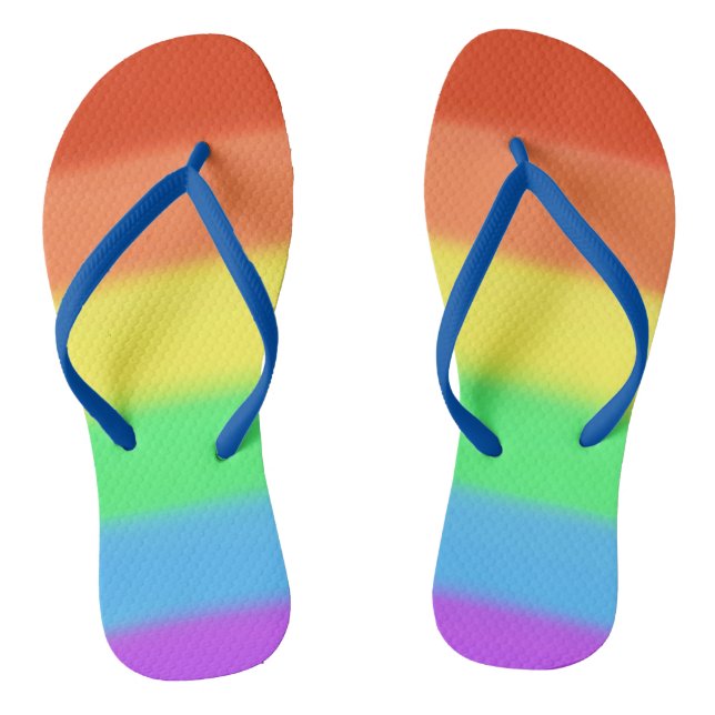 Tongs arc-en-ciel colorés personnalisés (Semelle)