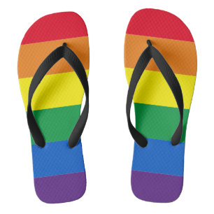 Tongs Arc-en-ciel couleurs Lgbt Lgbtq drapeau gay
