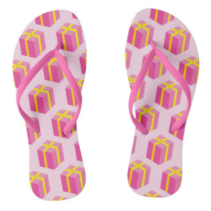 Tongs Arrière - plan avec cadeaux