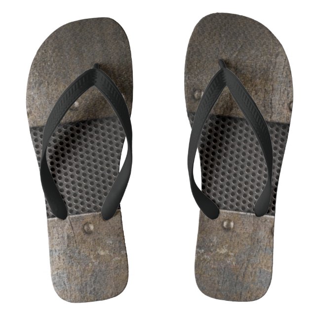 Tongs Arrière - plan grunge en métal (Semelle)