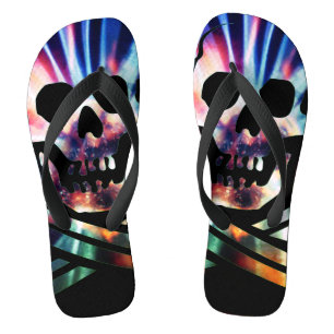 Tongs Artsy Skull Design