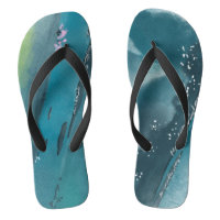 Artsy Turquoise foncé Aquarelle Abstraite moderne