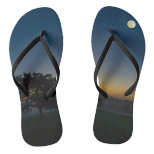 Tongs Aube d'été avec lune