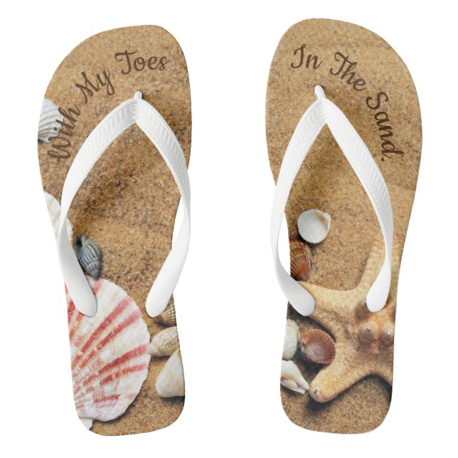 Tongs Avec Mes Orteils Dans Le Sable (Semelle)