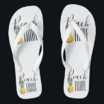 Tongs Bachelorette Party Tropical Beach Tribe Tribe<br><div class="desc">Cette conception a été créée par art numérique. Elle peut être personnalisée en cliquant sur le bouton personnaliser et en modifiant la couleur, en ajoutant un nom, des initiales ou vos mots préférés. Contactez-moi à l'adresse colorflowcreations@gmail.com si vous souhaitez que ce design soit disponible sur un autre produit. Achetez ma...</div>