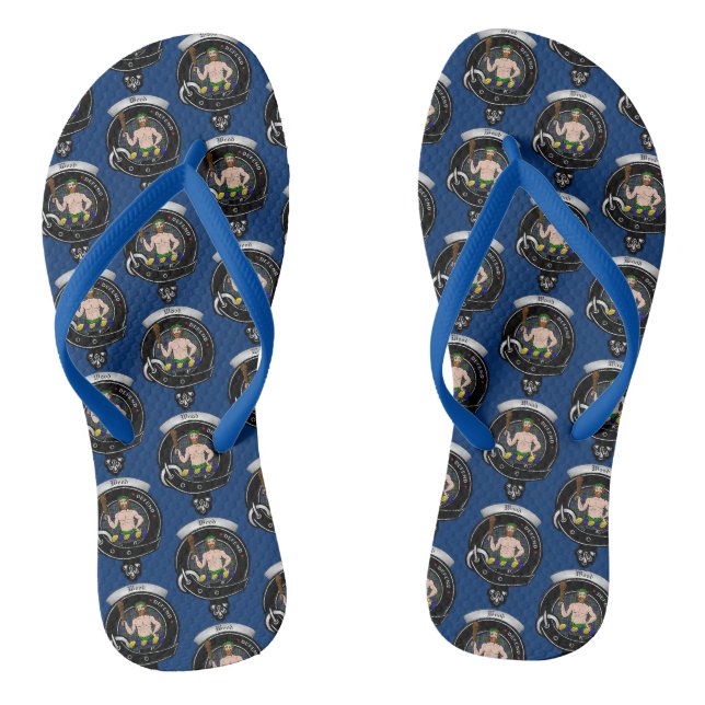 Tongs Badge du clan Wood Crazy Flip Flops (Semelle)