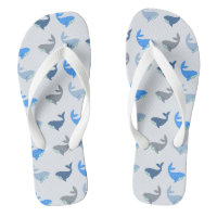 Baleine moderne mignonne Motif illustré bleu