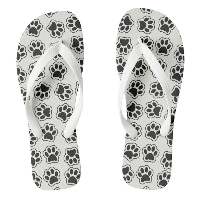 Tongs Balles noires, Paws de chien, Paws de chat, Plan (Semelle)