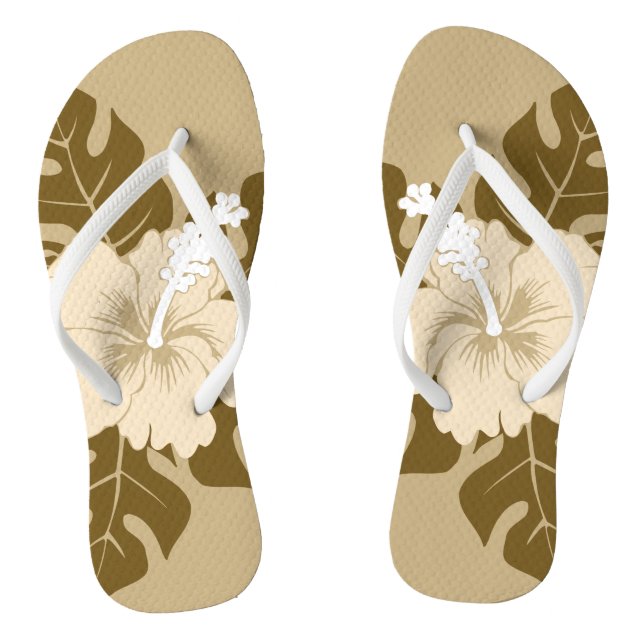Tongs Banzai Beach Hibiscus Hawaii Floral (Semelle)