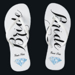 Tongs Bascules électroniques personnalisées de jeune<br><div class="desc">Les paires parfaites de bascules électroniques pour que la jeune mariée soit !  Personnalisez-les avec son nom,  ou enlevez tous ensemble.  Cette paire inclut également un diamant sur le talon qui peut être aussi bien enlevé.</div>