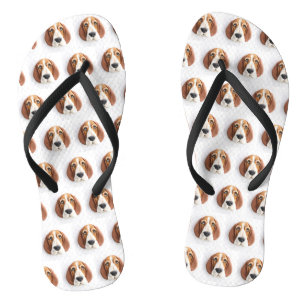 Tongs Basset Hound Dog 3D inspiré