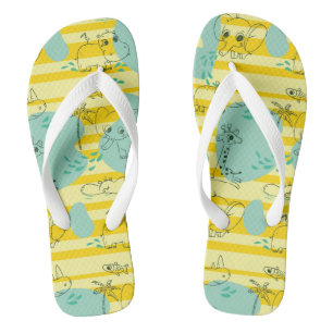 Tongs Beaux animaux jouant avec de l'eau 2