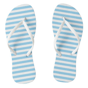 Tongs Bébé Bleu et Blanc Taille moyenne Rayures horizont
