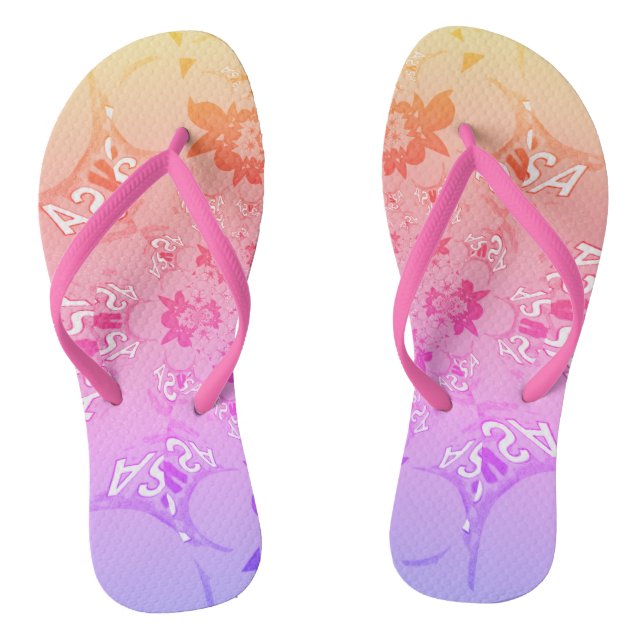 Tongs Belle jolie conception motif d'été unique (Semelle)