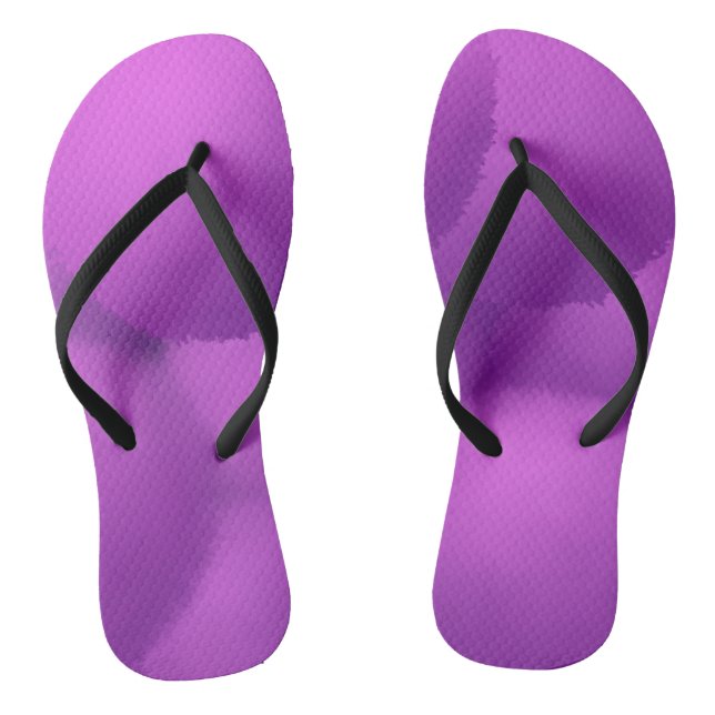 Tongs Belle peinture violette Allium Flower (Semelle)