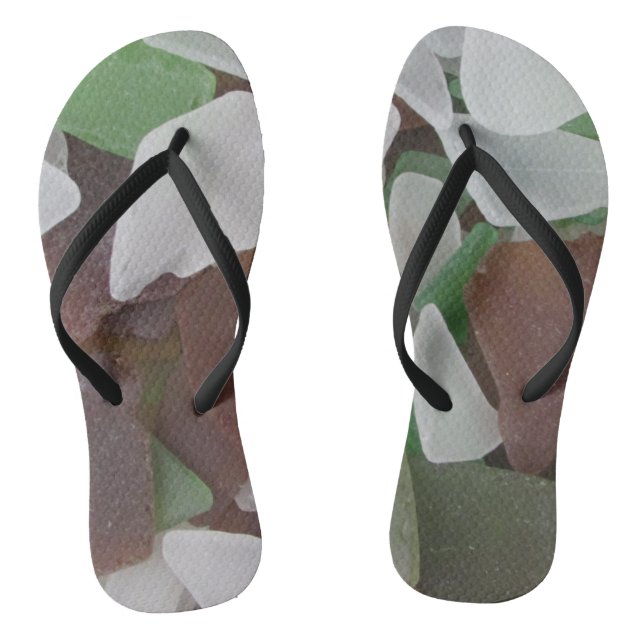 Tongs Belle Plage Verre de mer Blanc Vert Brown (Semelle)
