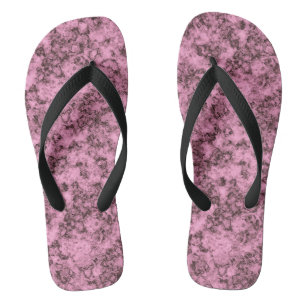 Tongs Belle veine rose marbre clair foncé
